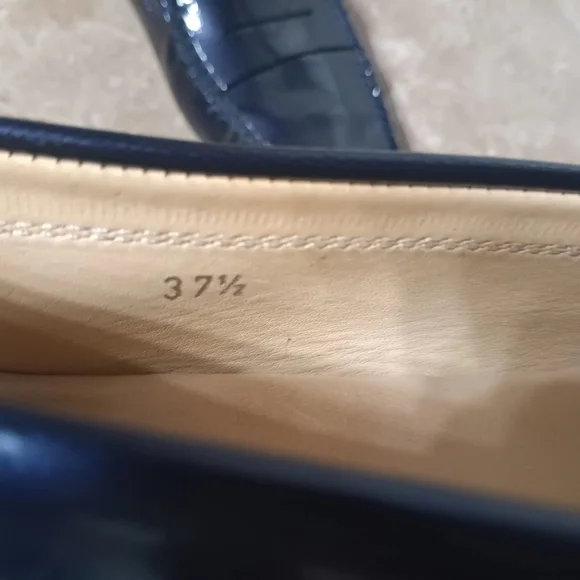 Tod’s Navy Blue Leather "Gommino" Driving Loafers Wo.37.5 (US 7.5) - Picture 6 of 10